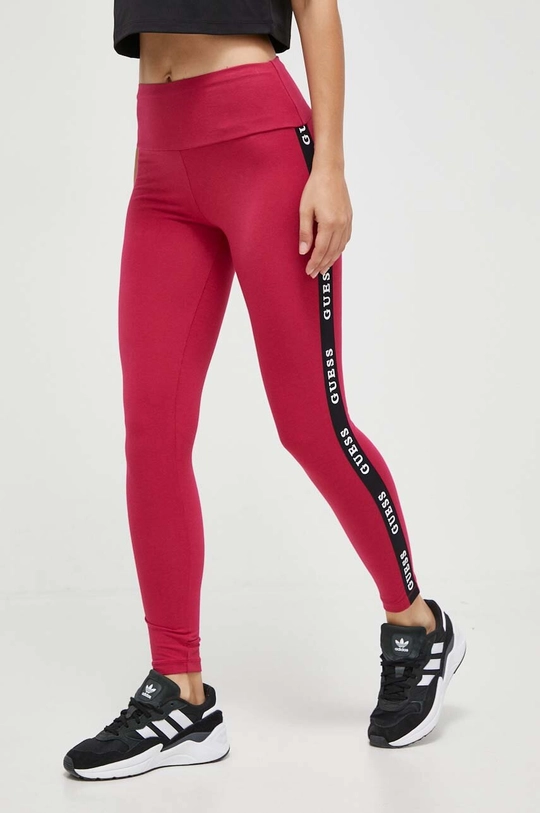 różowy Guess legginsy ALINE Damski