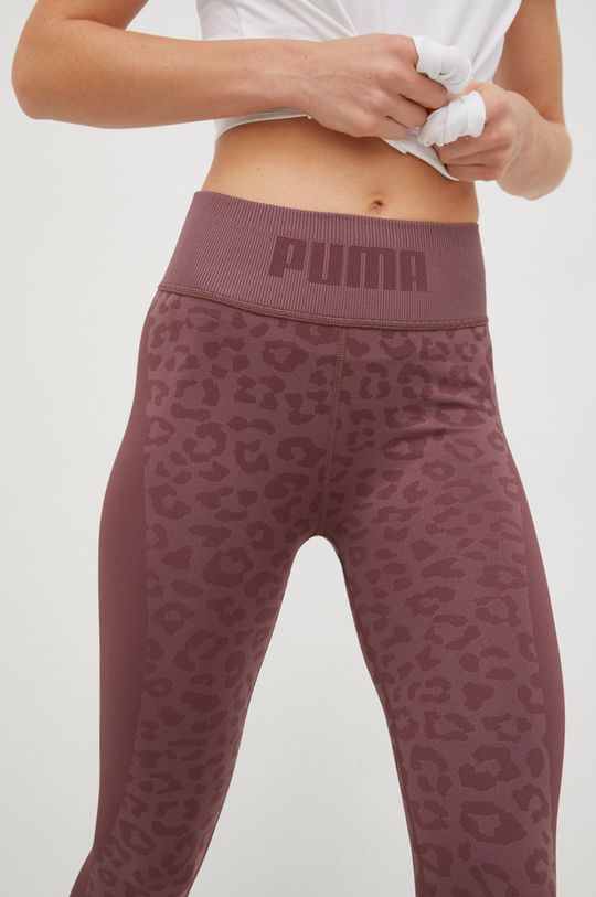 fiołkowo różowy Puma legginsy treningowe