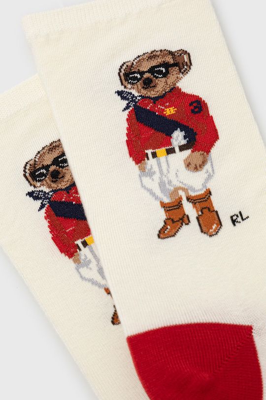 Ponožky Polo Ralph Lauren smetanová