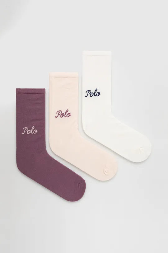 ροζ Κάλτσες Polo Ralph Lauren 3-pack Γυναικεία
