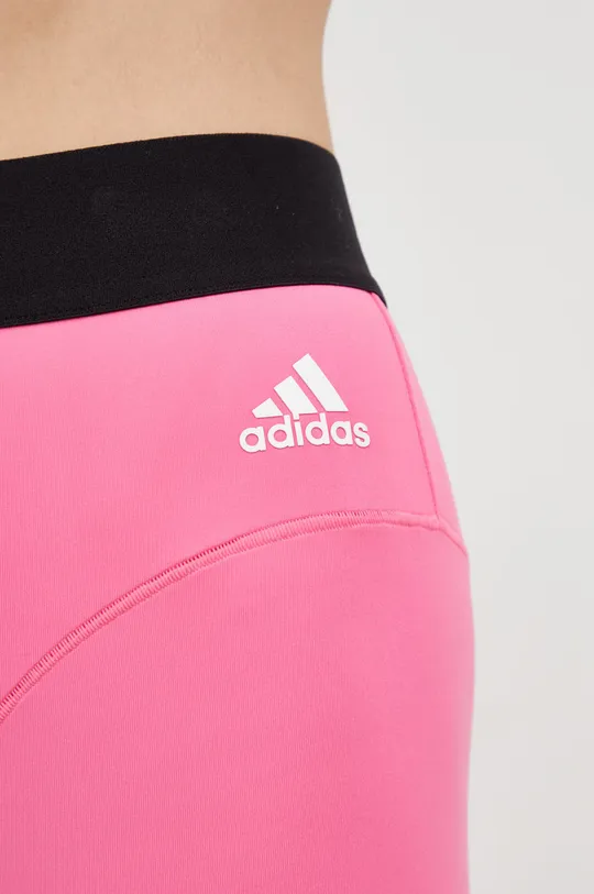 różowy adidas Performance legginsy treningowe Hyperglam 3-Stripes