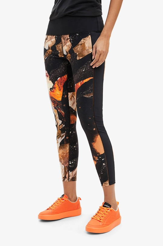 Desigual legging fekete