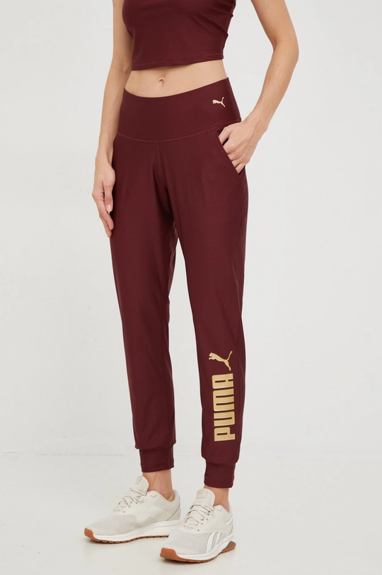 bordo Hlače za trening Puma Fit Eversculpt Ženski