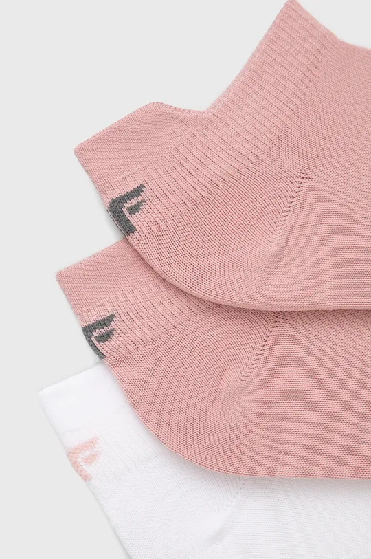 4F zokni (3 pár) rózsaszín