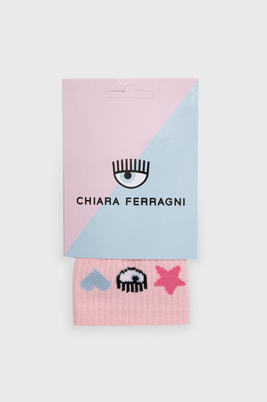 Ponožky Chiara Ferragni  80% Bavlna, 17% Polyamid, 3% Elastan