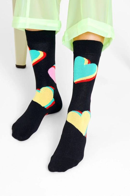 čierna Ponožky Happy Socks Dámsky