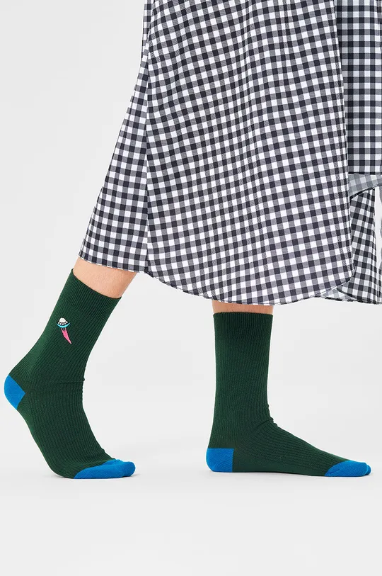 καφέ Κάλτσες Happy Socks Γυναικεία