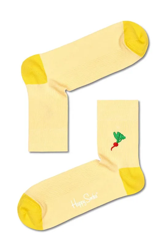 Κάλτσες Happy Socks κίτρινο
