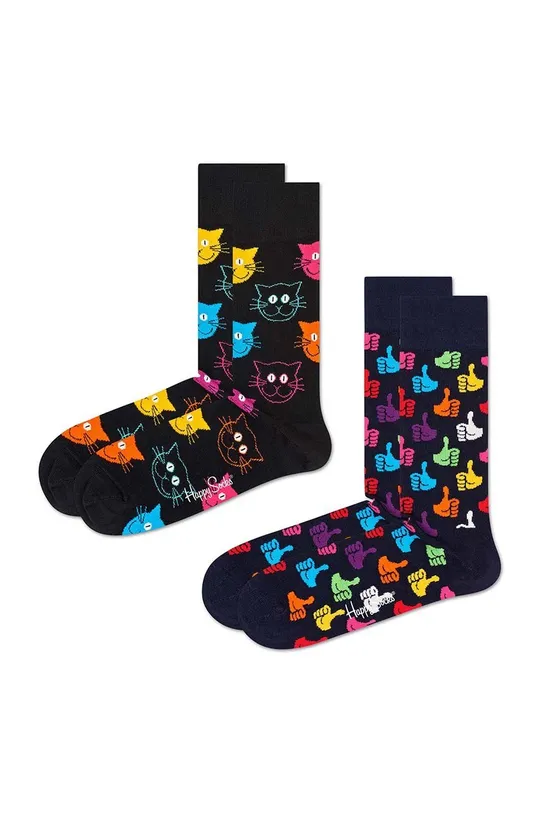 πολύχρωμο Κάλτσες Happy Socks 2-pack Γυναικεία