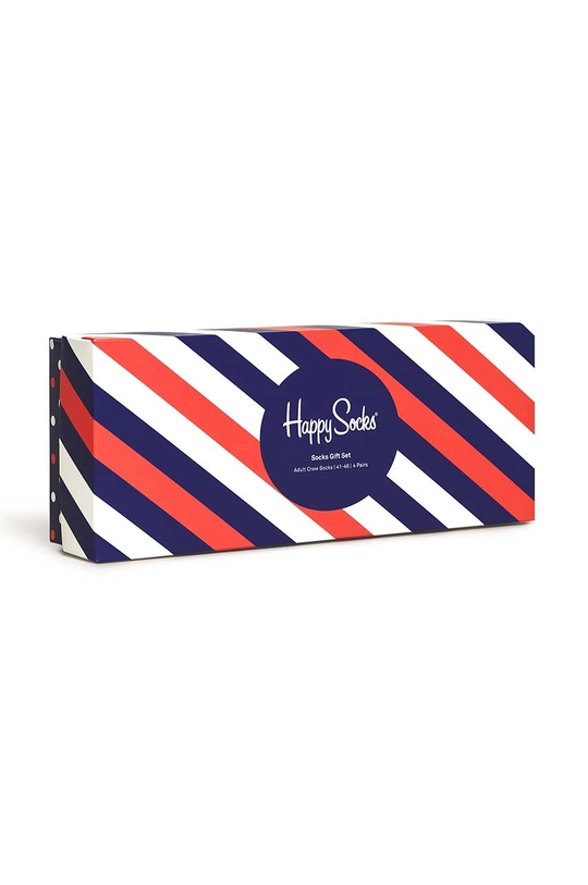 Čarape Happy Socks 4-pack mornarsko plava