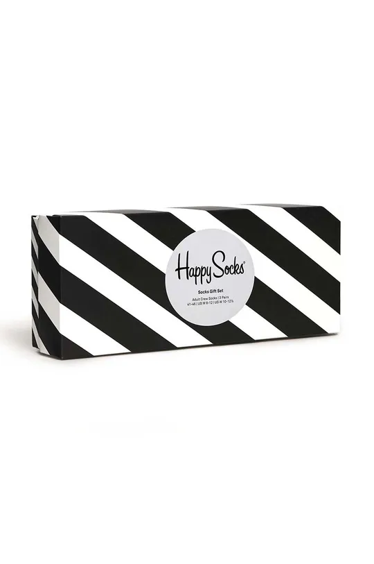 Nogavice Happy Socks 4-pack črna