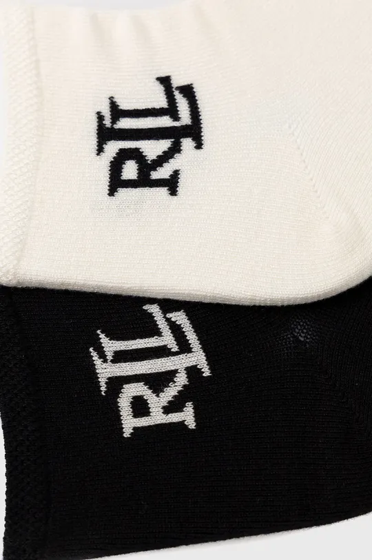 Hodvábne ponožky Lauren Ralph Lauren (2-pak) čierna
