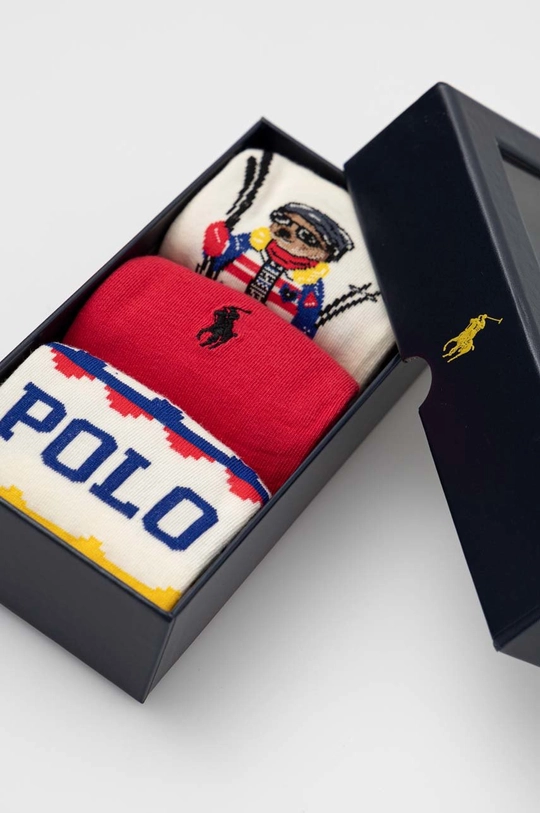 Polo Ralph Lauren skarpetki 3-pack Materiał 1: 58 % Bawełna, 22 % Poliamid, 18 % Poliester, 2 % Elastan, Materiał 2: 64 % Bawełna, 23 % Poliamid, 11 % Poliester, 2 % Elastan, Materiał 3: 49 % Bawełna, 27 % Poliester, 21 % Poliamid, 3 % Elastan