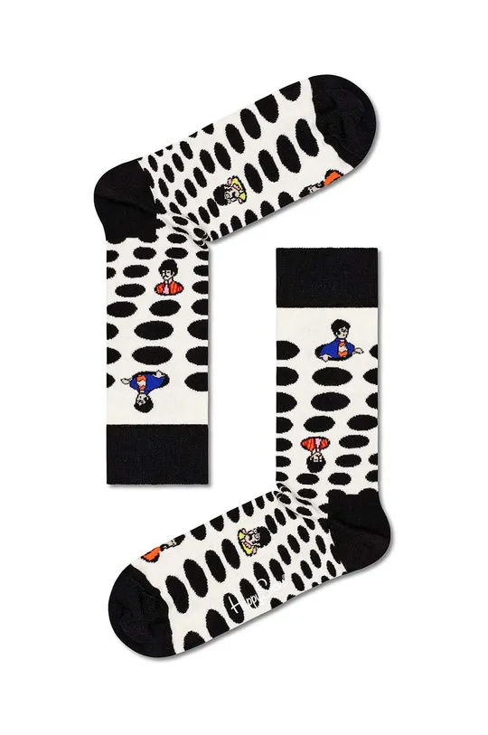 črna Nogavice Happy Socks The Beatles Dots Unisex
