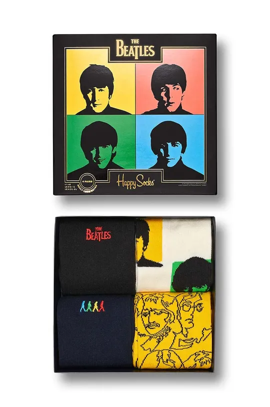 multicolor Happy Socks skarpetki The Beatles 4-pack Unisex
