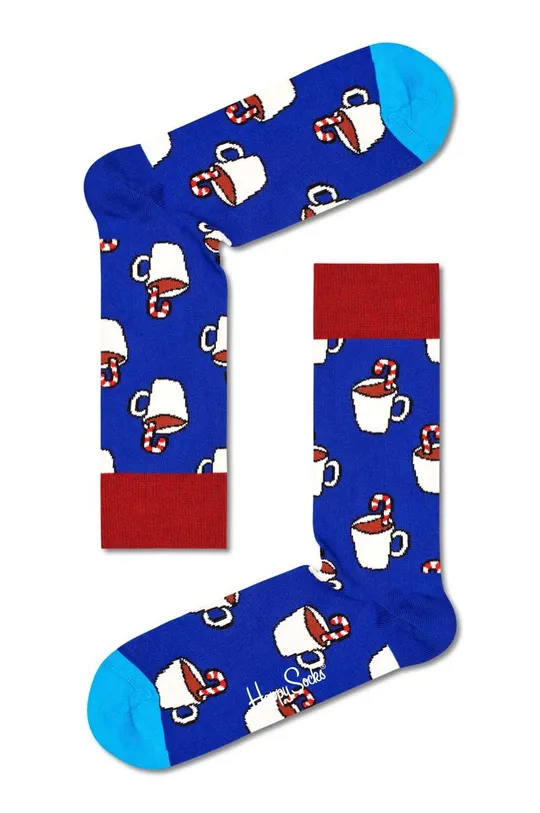 modrá Ponožky Happy Socks Candy Cane Cocoa Unisex