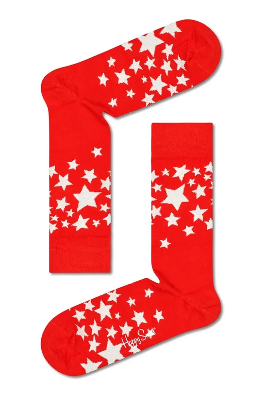 Happy Socks skarpetki Stars czerwony