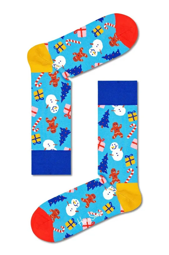 Κάλτσες Happy Socks Decoration Time 3-pack πολύχρωμο