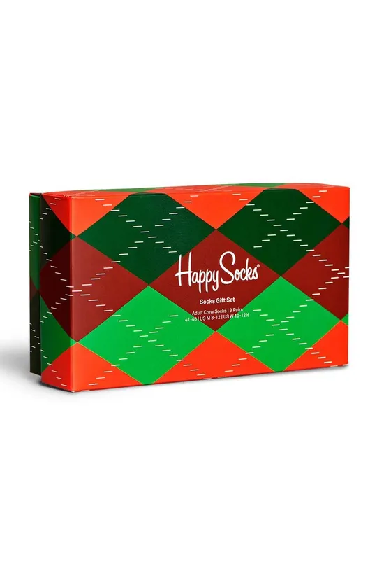 πολύχρωμο Κάλτσες Happy Socks Holiday Classics 3-pack Unisex