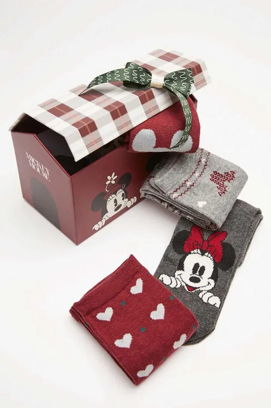 πολύχρωμο Κάλτσες women'secret Mickey Xmas 6-pack Γυναικεία