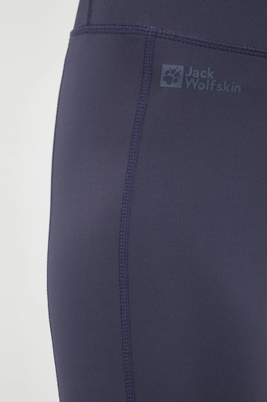 granatowy Jack Wolfskin legginsy sportowe Iseler