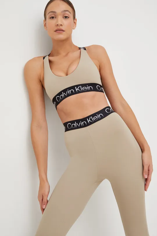 beżowy Calvin Klein Performance legginsy treningowe Back To The Gym