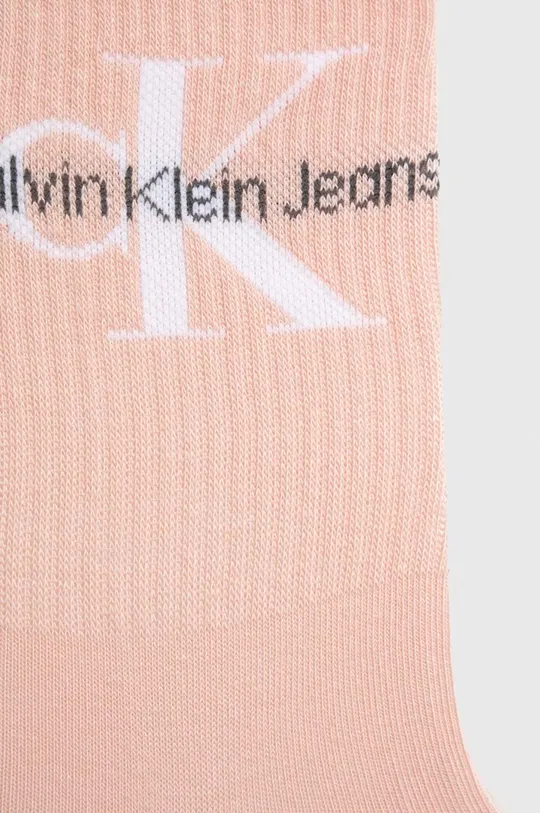 Nogavice Calvin Klein 4-pack roza
