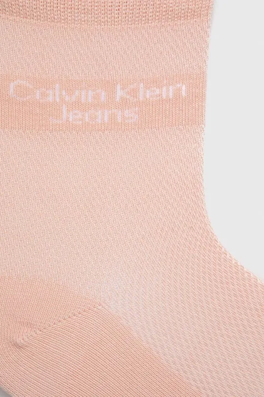 Κάλτσες Calvin Klein 4-pack ροζ