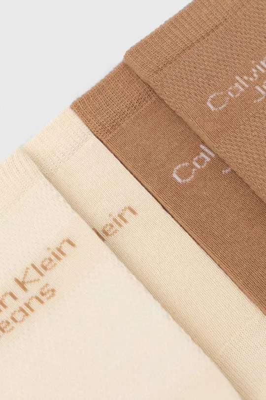 Κάλτσες Calvin Klein 4-pack καφέ