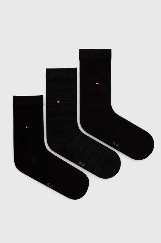 crna Čarape Tommy Hilfiger 3-pack Ženski