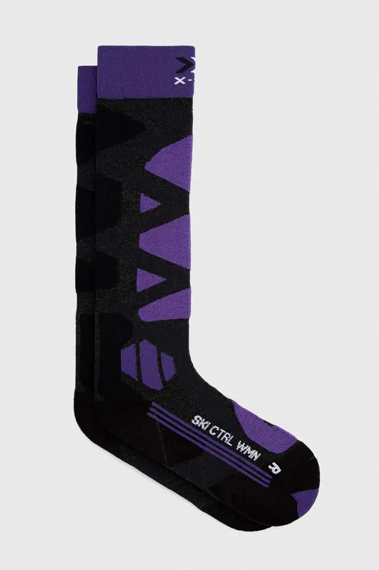 μωβ Κάλτσες του σκι X-Socks Ski Control 4.0 Γυναικεία