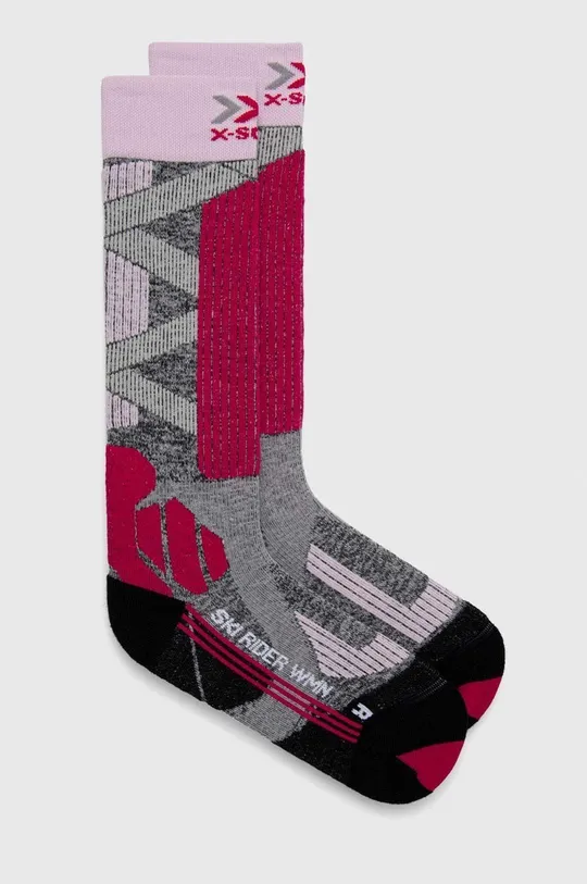 сірий Лижні шкарпетки X-Socks Ski Rider 4.0 Жіночий