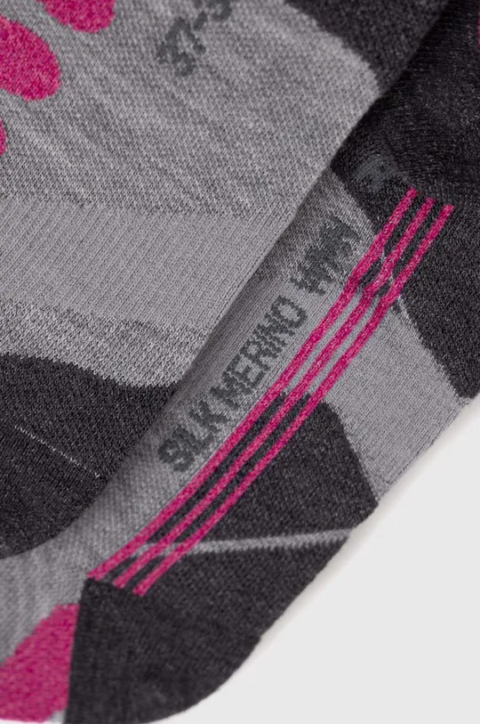 Lyžiarske ponožky X-Socks Ski Silk Merino 4.0 sivá