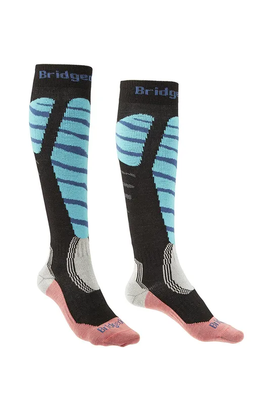 modrá Lyžiarske ponožky Bridgedale Easy On Merino Performance Dámsky