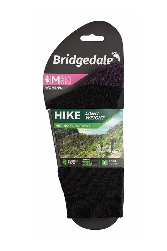 Bridgedale zokni Lightweight Merino Performance fekete