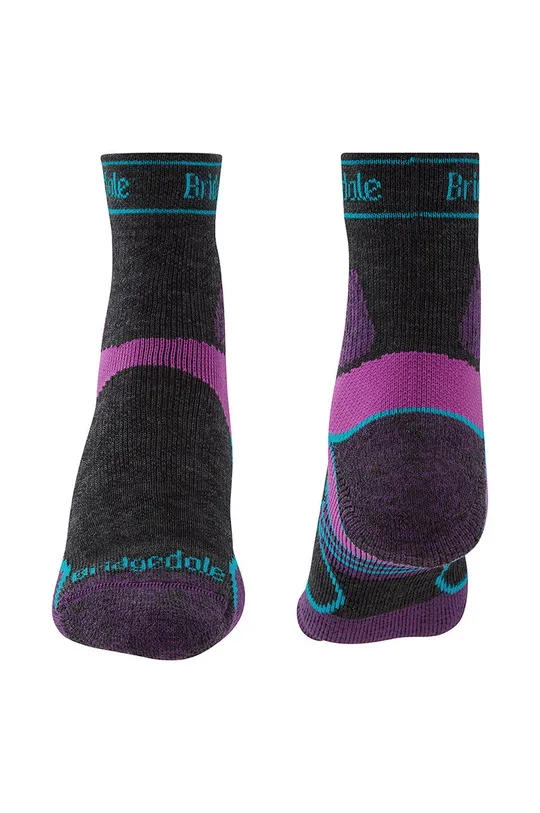 Ponožky Bridgedale Lightweight T2 Merino Sport fialová