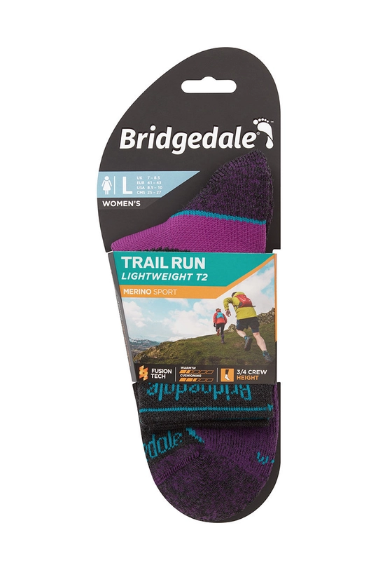 Bridgedale skarpetki Lightweight T2 Merino Sport 62 % Nylon, 18 % Polipropylen, 18 % Wełna merynosów, 2 % LYCRA®