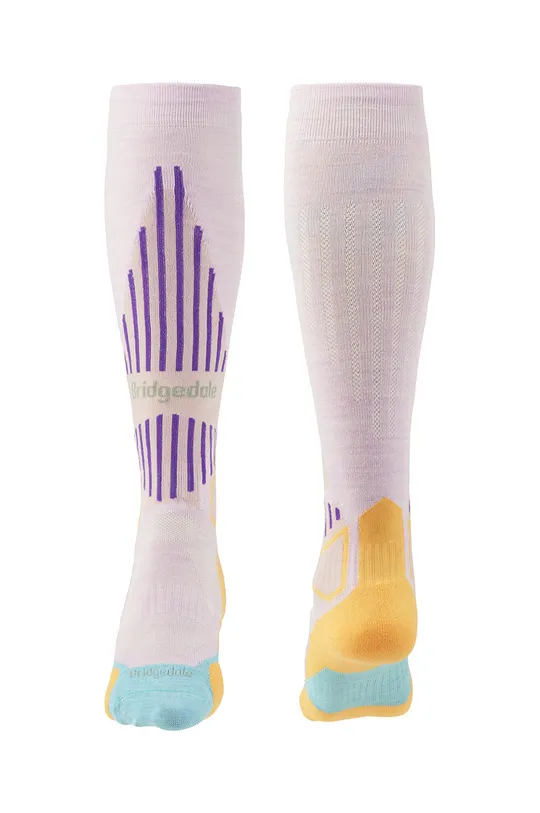 Κάλτσες του σκι Bridgedale Lightweight Merino Performance ροζ