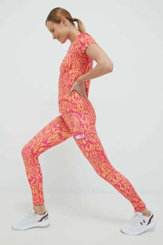LaBellaMafia legginsy treningowe Psycle Waves różowy