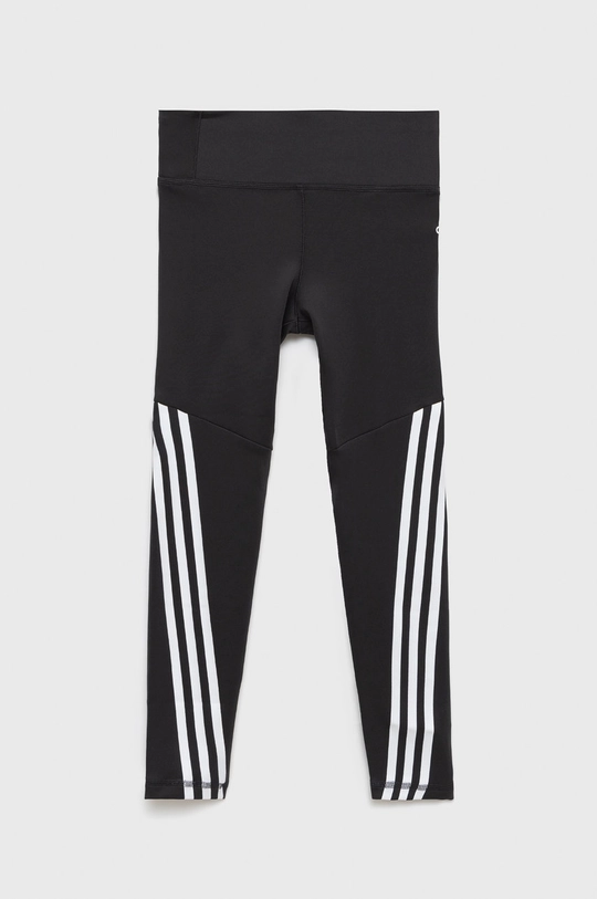 czarny adidas Performance legginsy dziecięce HA3905 Dziewczęcy