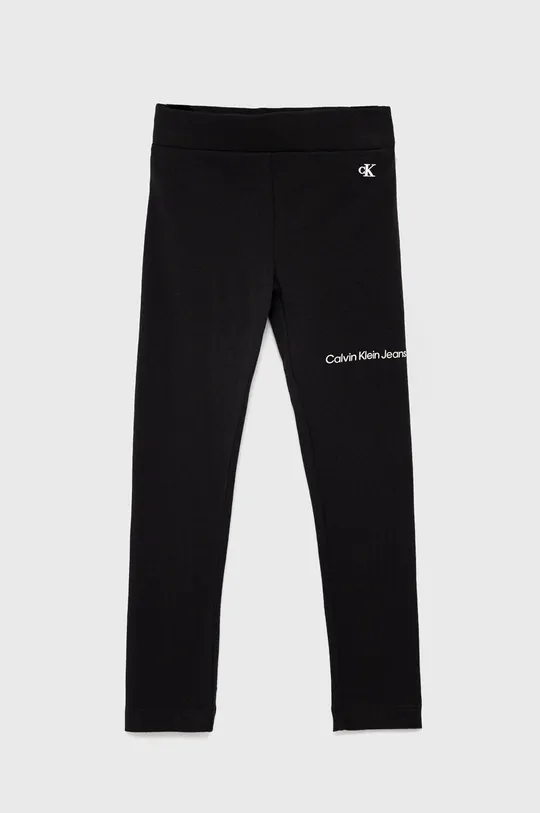 чорний Дитячі легінси Calvin Klein Jeans Для дівчаток