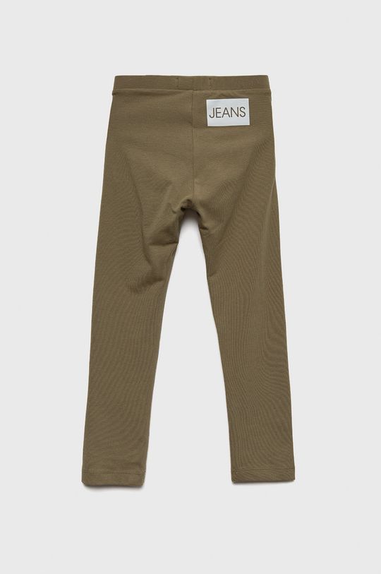 Calvin Klein Jeans legginsy dziecięce IU0IU00290.9BYY oliwkowy