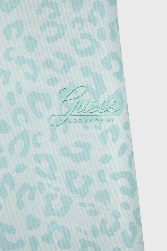 Guess legginsy dziecięce turkusowy