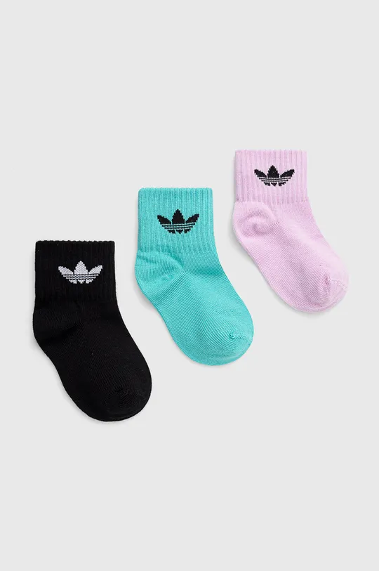 барвистий Дитячі шкарпетки adidas Originals (3-pack) Для дівчаток