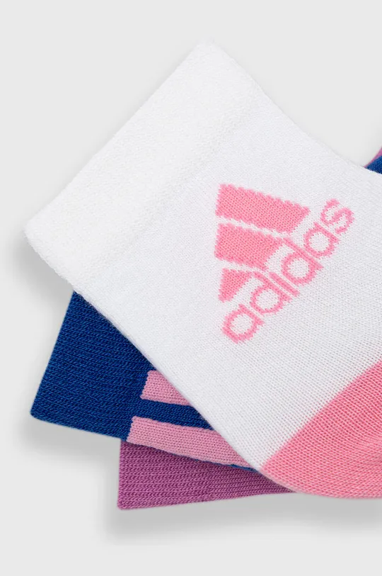 Дитячі шкарпетки adidas Performance (3-pack) рожевий