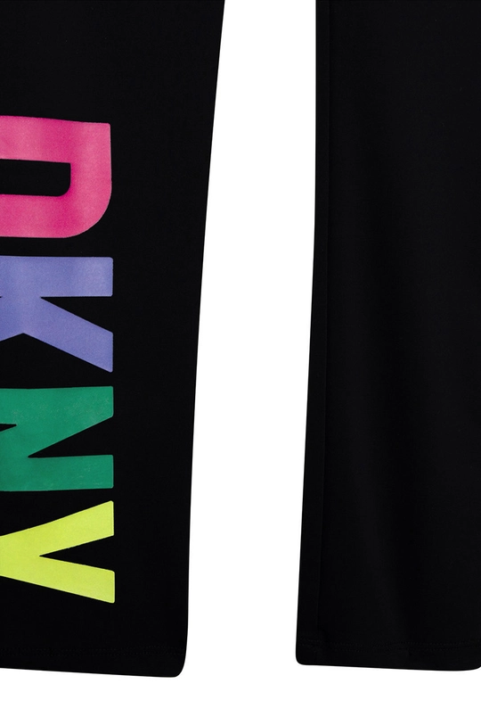 czarny Dkny legginsy dziecięce