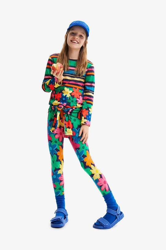 multicolor Desigual legginsy dziecięce Dziewczęcy