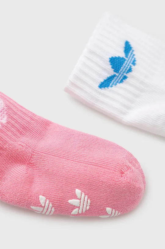 rózsaszín adidas Originals gyerek zokni 2 pár
