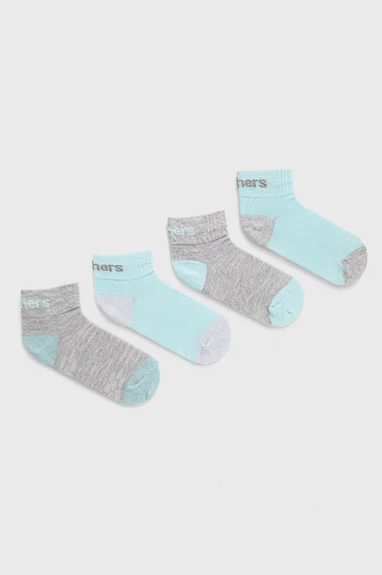 sivá Detské ponožky Skechers 4-pak Dievčenský