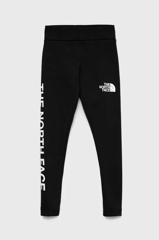 czarny The North Face legginsy dziecięce Dziewczęcy